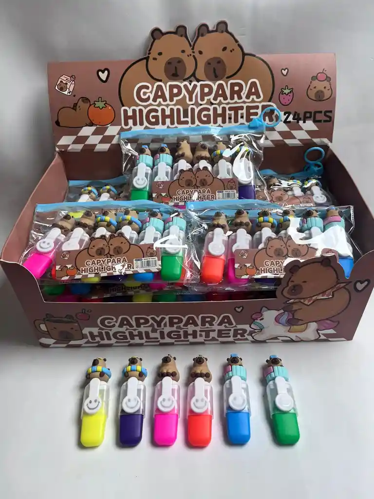 Resaltadores Capybara X 6 Neon