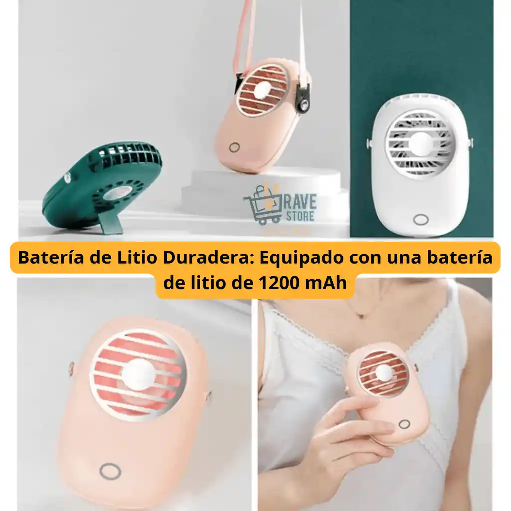 Ventilador Portátil Ideal Para Oficina, Hogar Y Viajes