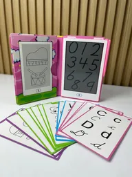 Libro Didactico Educativo De Plantillas Mágicas Lcd Aprende