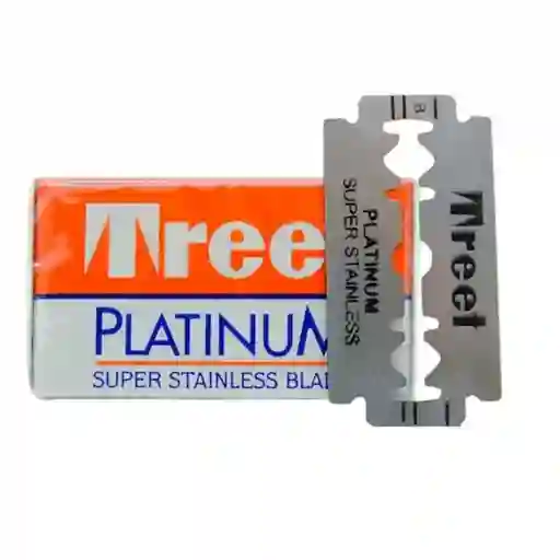 Cuchillas Barberia Treet Platinum Doble Filo X 1000 Und