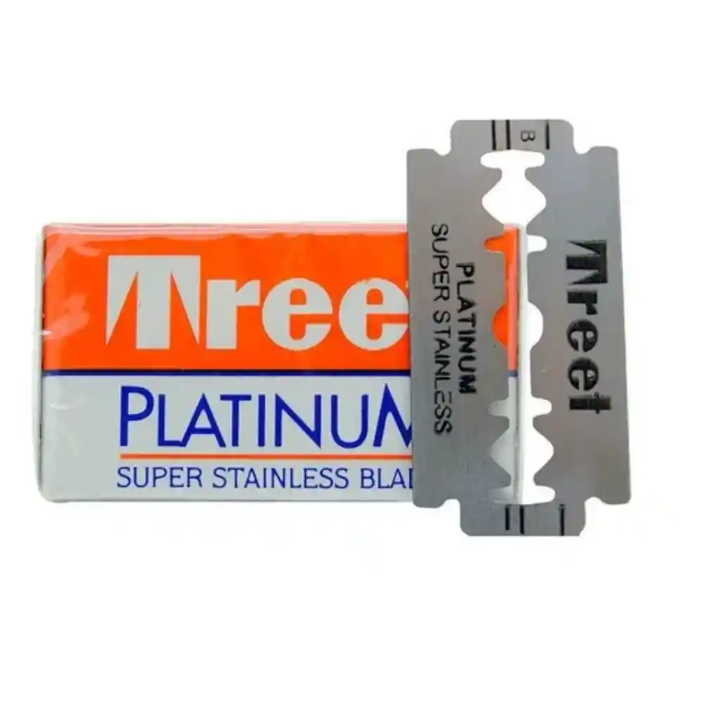 Cuchillas Barberia Treet Platinum Doble Filo X 1000 Und
