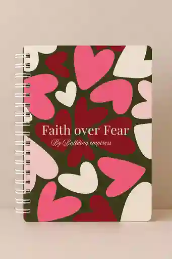 Cuaderno Cuadriculado Faith Over Fear