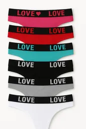 Dos Pantys Hilo En Algodon Clores Surtidos Talla L