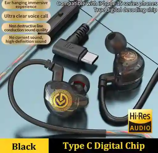 Auriculares Hi-res Tipo C Con Chip Digital – Compatibles Iphone 15
