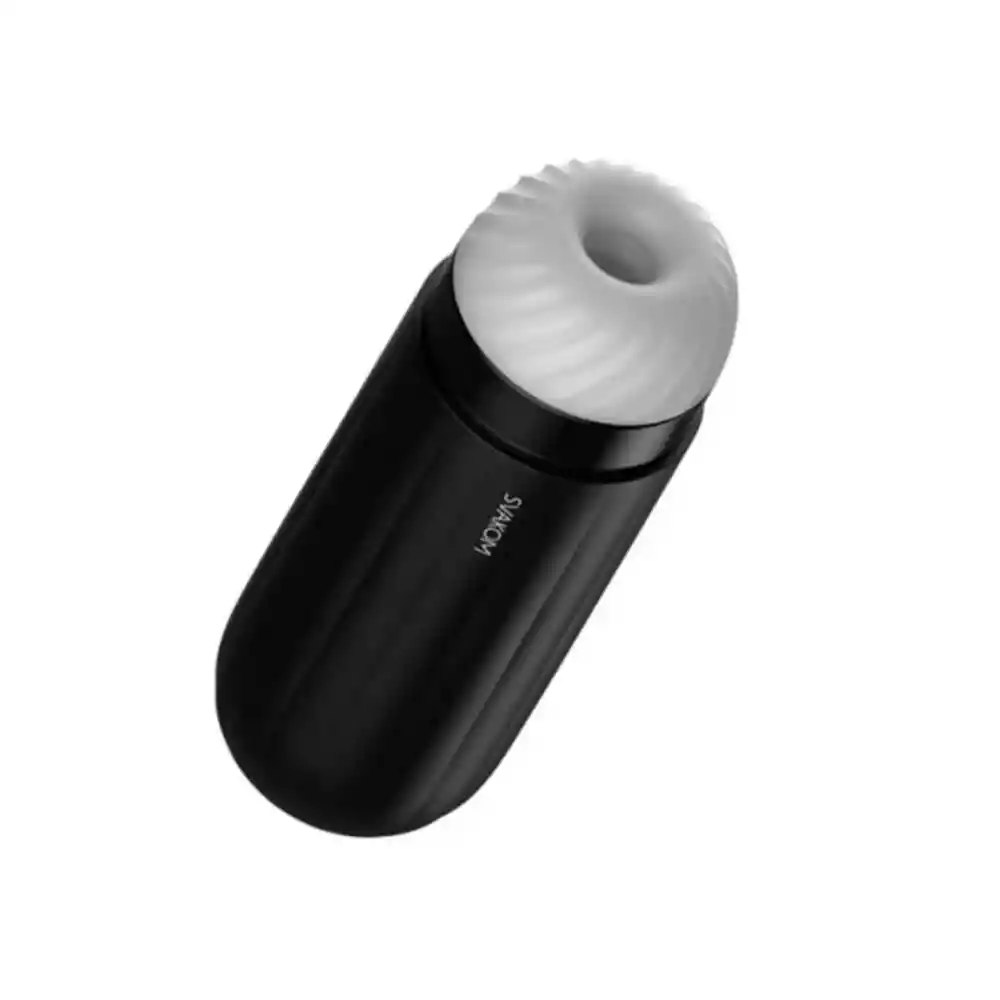 Masturbador De Succión Y Vibración Sam Neo Svakom + Lub Caliente Cafe Moka X 30 Ml Sen Intimo
