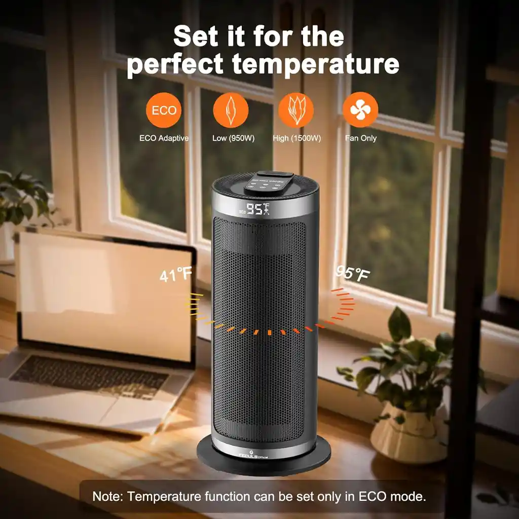 Calefactor Electrico Ambiente Portatil Calentador Silencioso