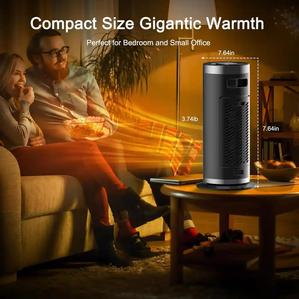 Calefactor Electrico Ambiente Portatil Calentador Silencioso
