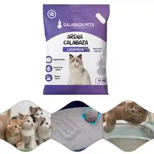 Calabaza Pets Arena Para Gatos Aroma A Lavanda
