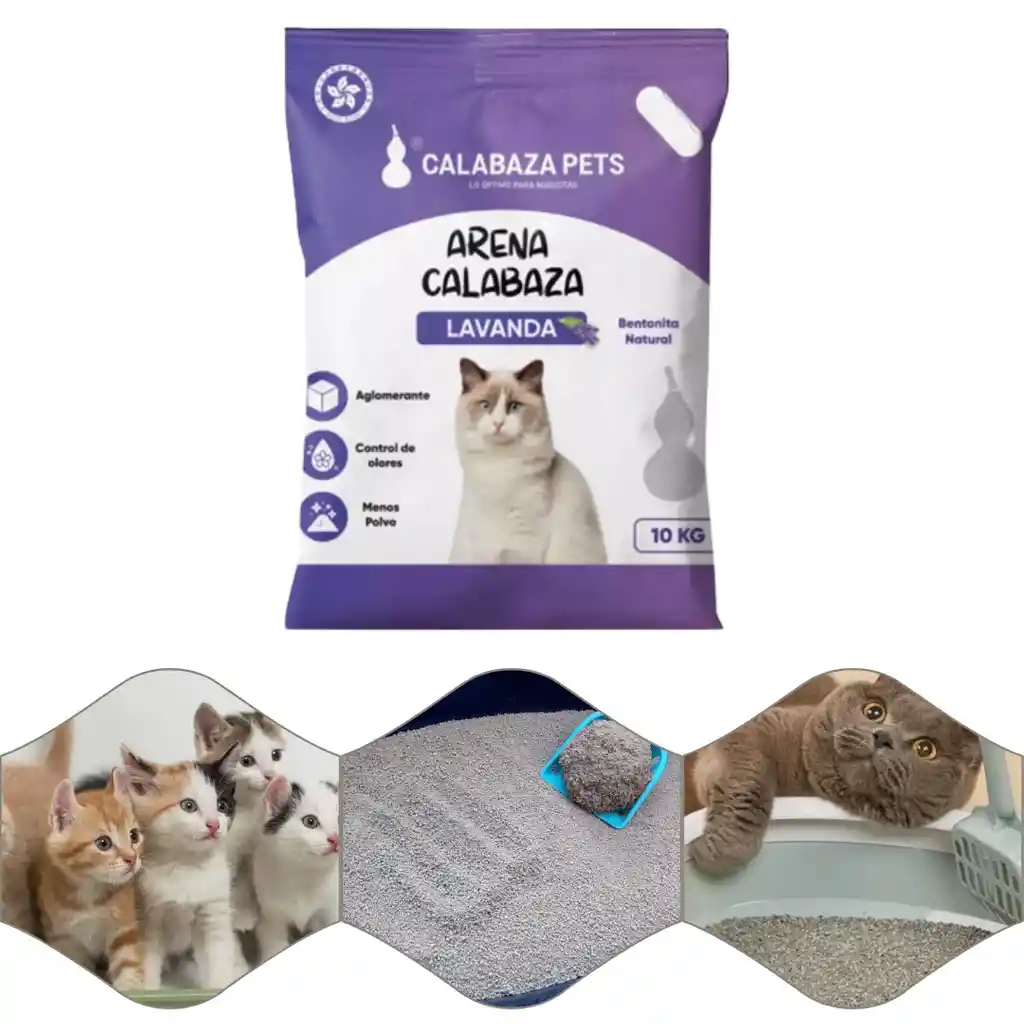 Calabaza Pets Arena Para Gatos Aroma A Lavanda