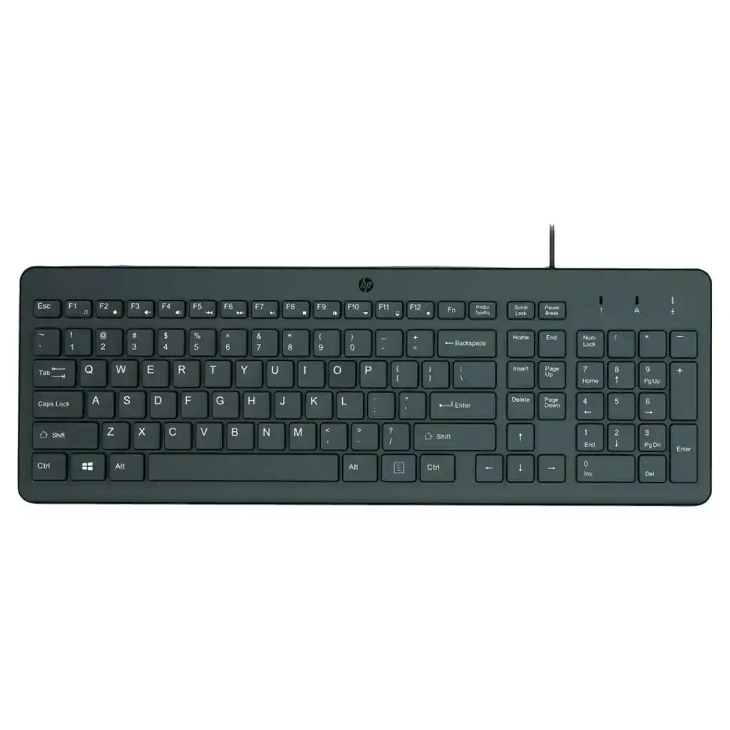 Teclado Alámbrico Hp Modelo 150 Negro