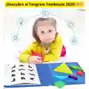 Juego Tangram Magnético De Madera Para Niños Rosa