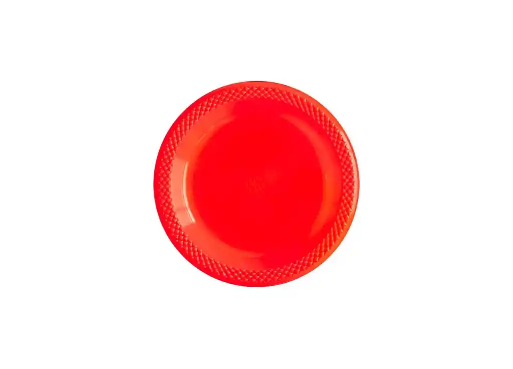 Plato Sempertex Desechable Deluxe Plastico Rojo Pequeño 6" X 10 Colombia