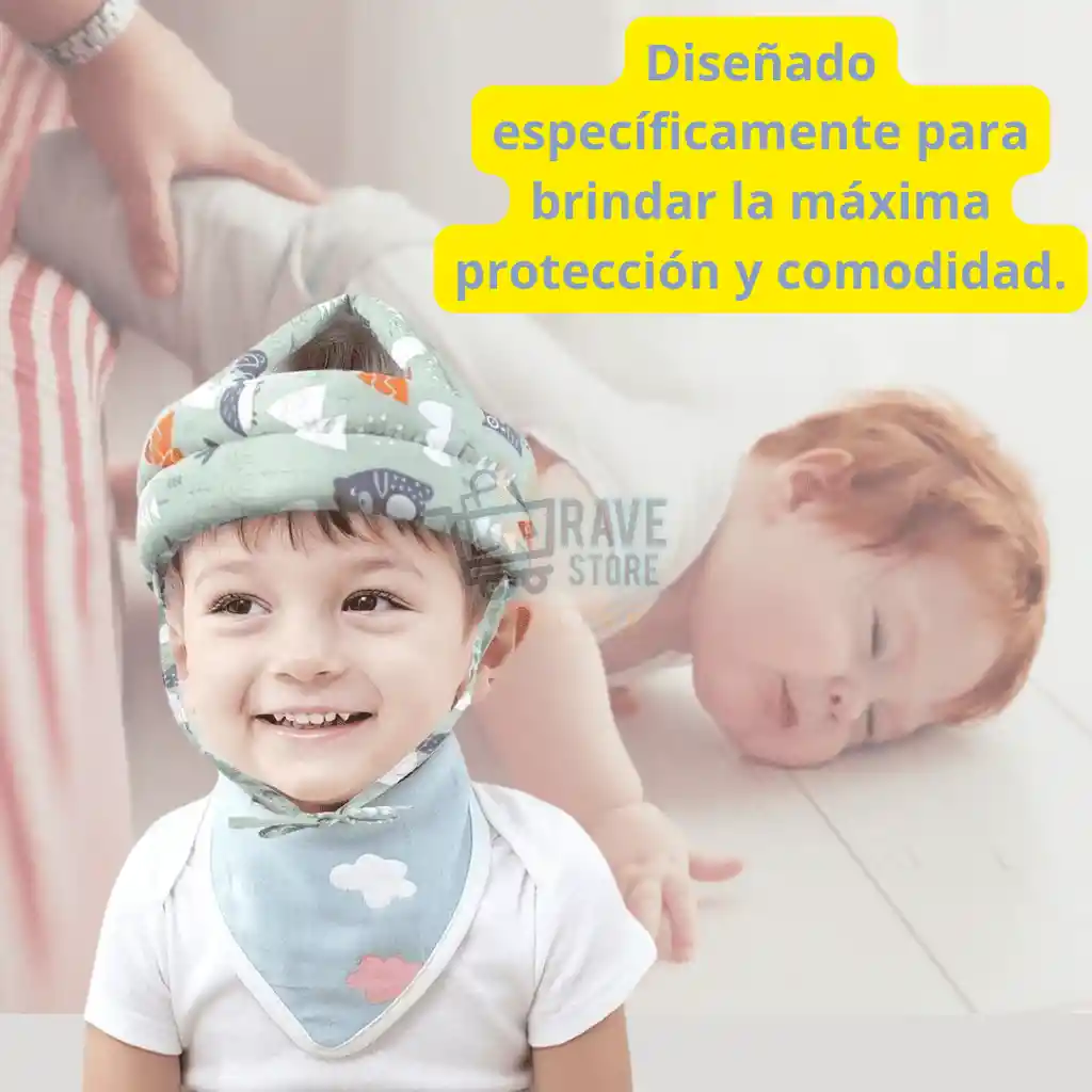Protector Cabeza Bebe/niños Anti Golpe Tipo Arnés, En Oferta
