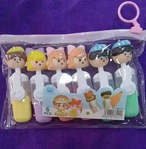 Resaltadores Niños X6 Pastel