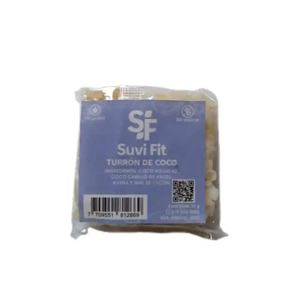 Turron De Coco Xund Suvi Fit