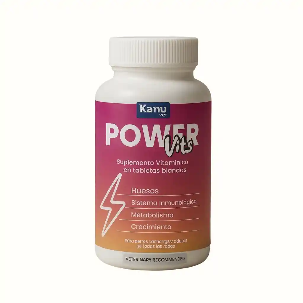 Suplemento Vitamínico Power Vits Kanu Vet Masticable Para Perros