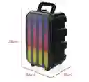 Parlante Recargable Excelente Sonido Micrófono Luces Led Control Remoto!🎶