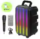 Parlante Recargable Excelente Sonido Micrófono Luces Led Control Remoto!🎶