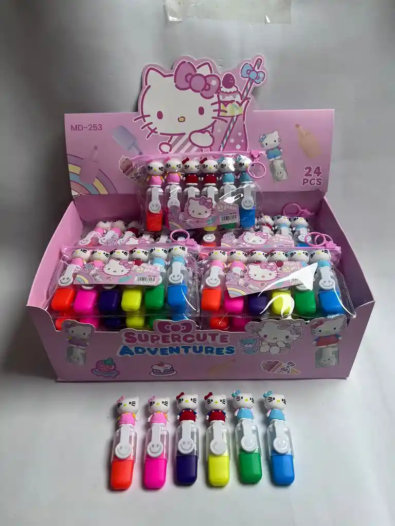Resaltadores Hello Kitty X 6 Neon