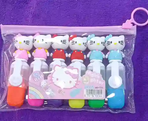 Resaltadores Hello Kitty X 6 Neon