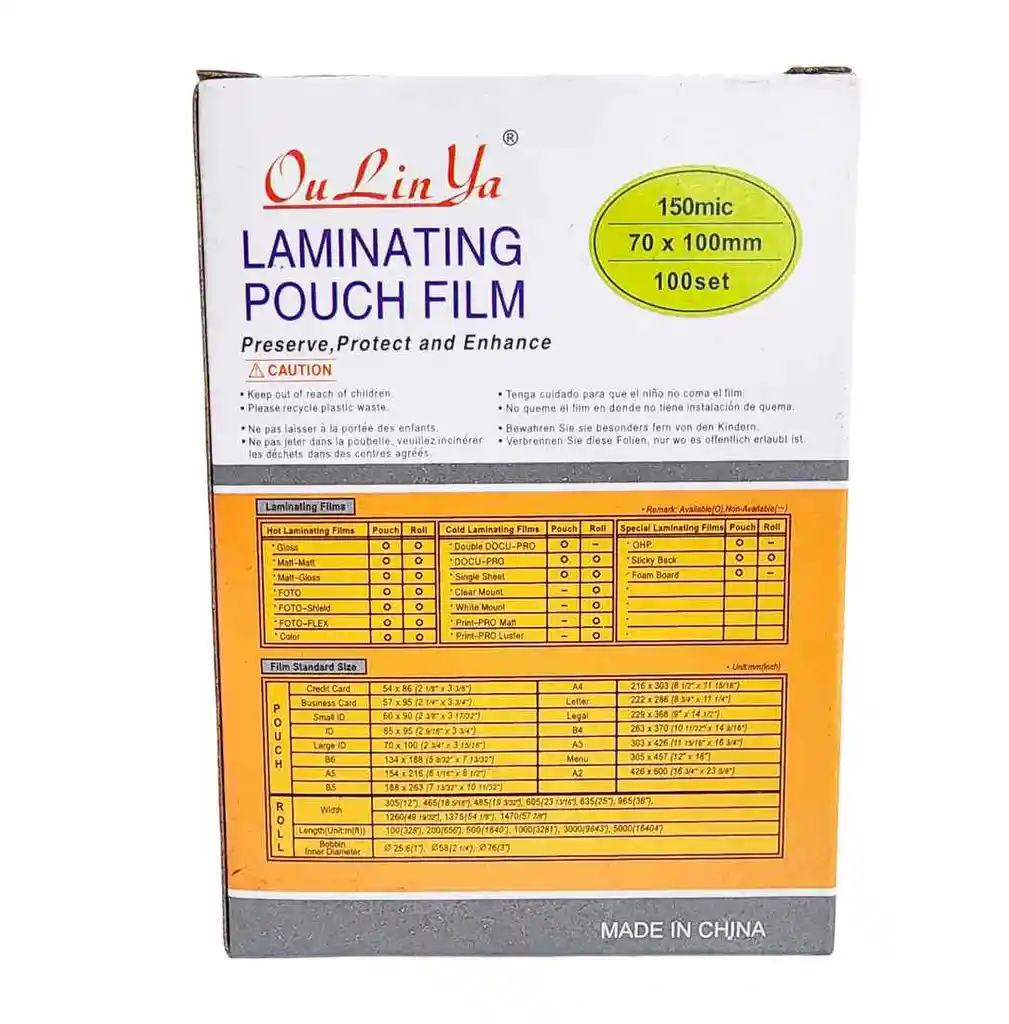 Lamina Acetato Transparente 150 Mic 70 X 100 Mm X 100 Und