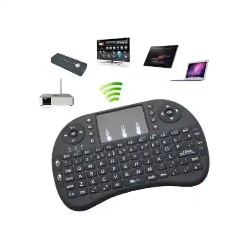 Mini Teclado Inalámbrico Air-mouse Android Smart Tv Iluminado