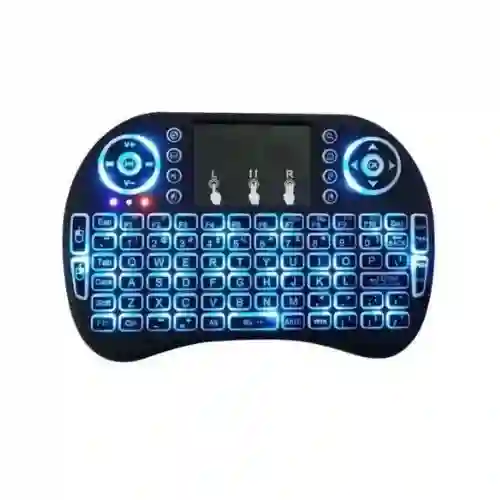 Mini Teclado Inalámbrico Air-mouse Android Smart Tv Iluminado