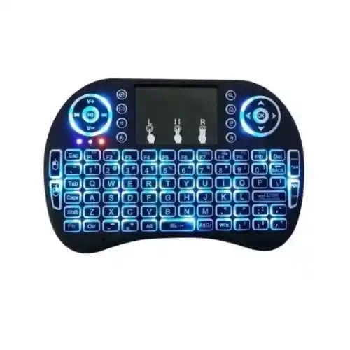 Mini Teclado Inalámbrico Air-mouse Android Smart Tv Iluminado