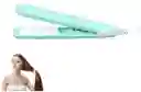 Mini Plancha Qa02 Cabello Alisadora Portatil Viajera Pelo Verde Menta