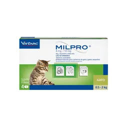 Milpro Kitten 4mg - 10mg Tableta Unitaria