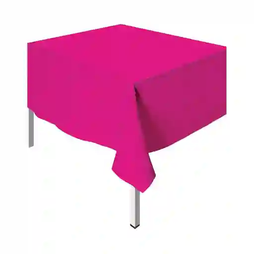 Mantel Rectangular Plastico Para Fiesta Fucsia Sempertex Party