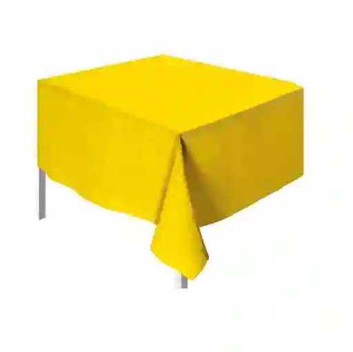 Mantel Rectangular Plastico Para Fiesta Amarillo Sempertex Party
