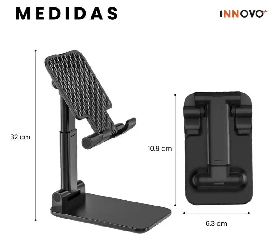 Base Soporte Plegable Ajustable Para Escritorio De Celular