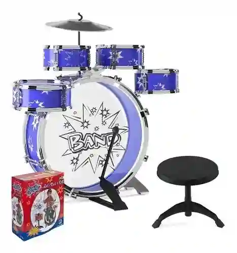 Bateria De 5 Tambores Big Band Para Niños, Ultimas Unidades
