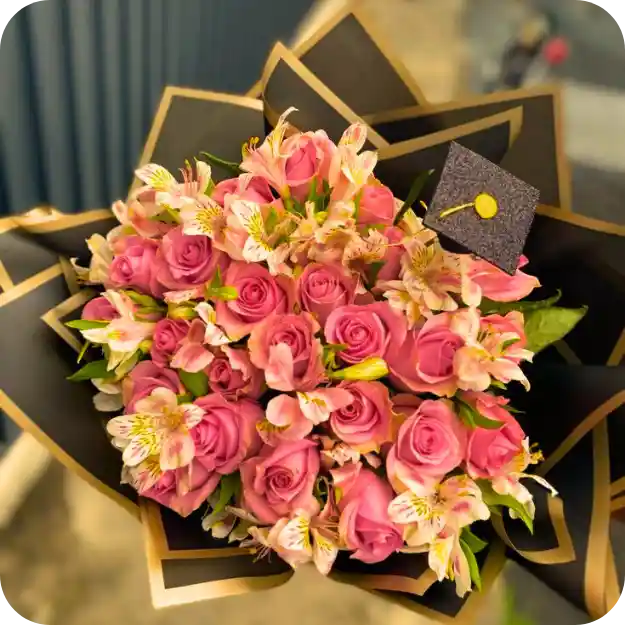 Bouquet De Rosas & Astromelias