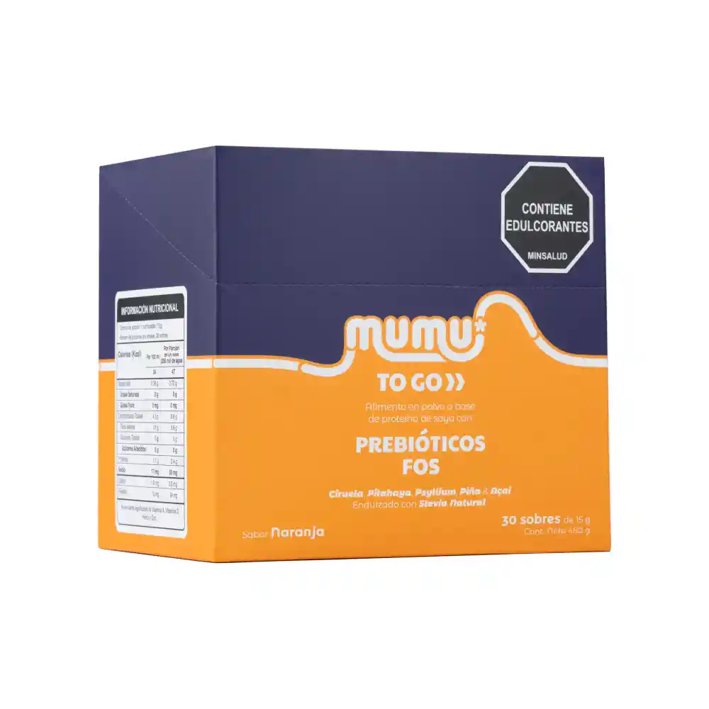 To - Go Fibra Prebiotica 30 Sobres X 450 Gr - Mumu