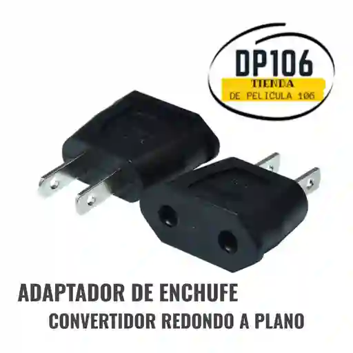 Adaptador De Enchufe – Convertidor Redondo A Plano