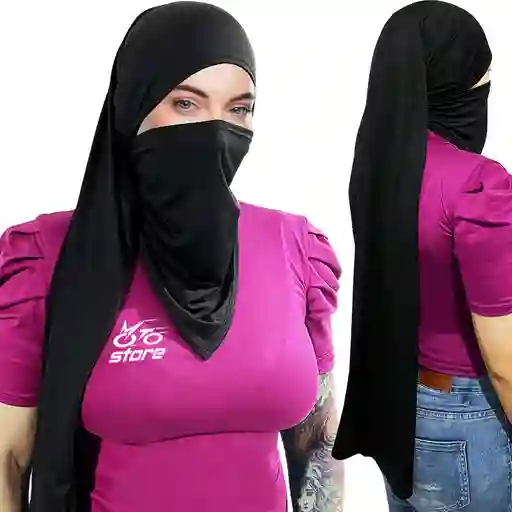 Cuello Cubre Cabello Niqab Hiyab Multiuso Extra Largo Mujer