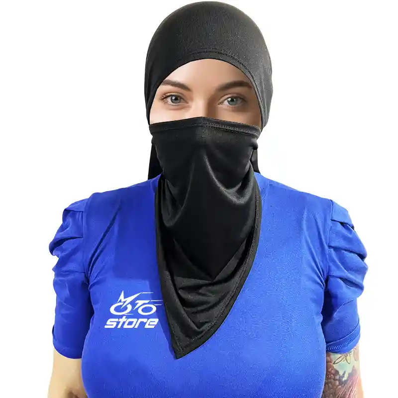 Cuello Cubre Cabello Niqab Hiyab Multiuso Largo Mujer Moto