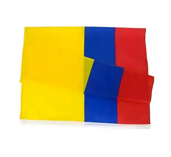 Futbol Bandera De Colombia En Tela De 1.50 X 1 Metro