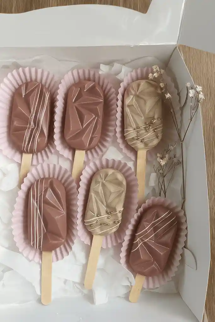 Paletas De Chocolate Rellenas X6