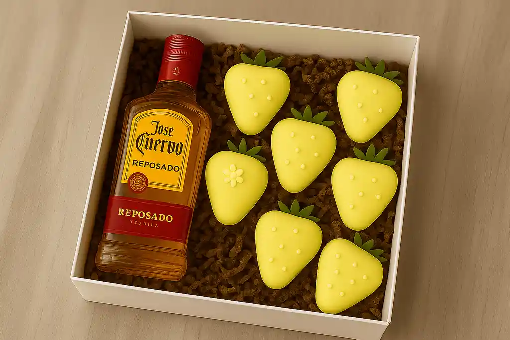 Jose Cuervo + 10 Fresas Con Chocolate