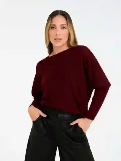Suéter Para Mujer Cuello Bandeja - Samba Vino