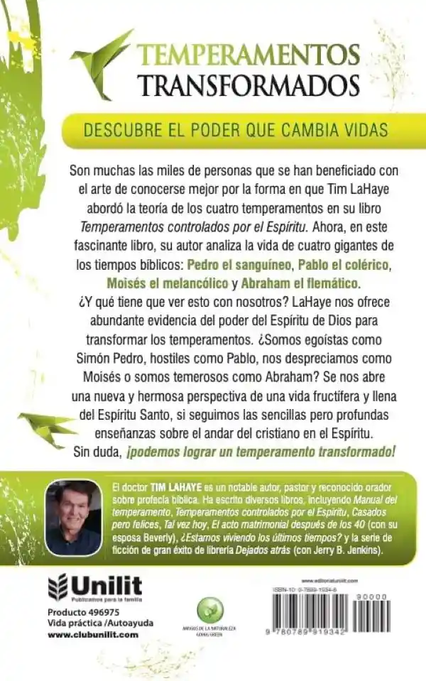 Libro Temperamentos Transaformados