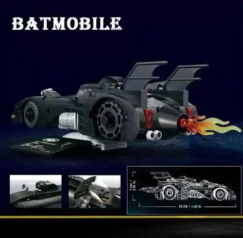 Juguete Armable Batimovil De Batman De Bloques Armar 366pzs Alta Calidad