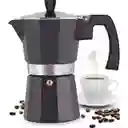 Cafetera Manual Metálica 6 Tazas Tipo Expreso