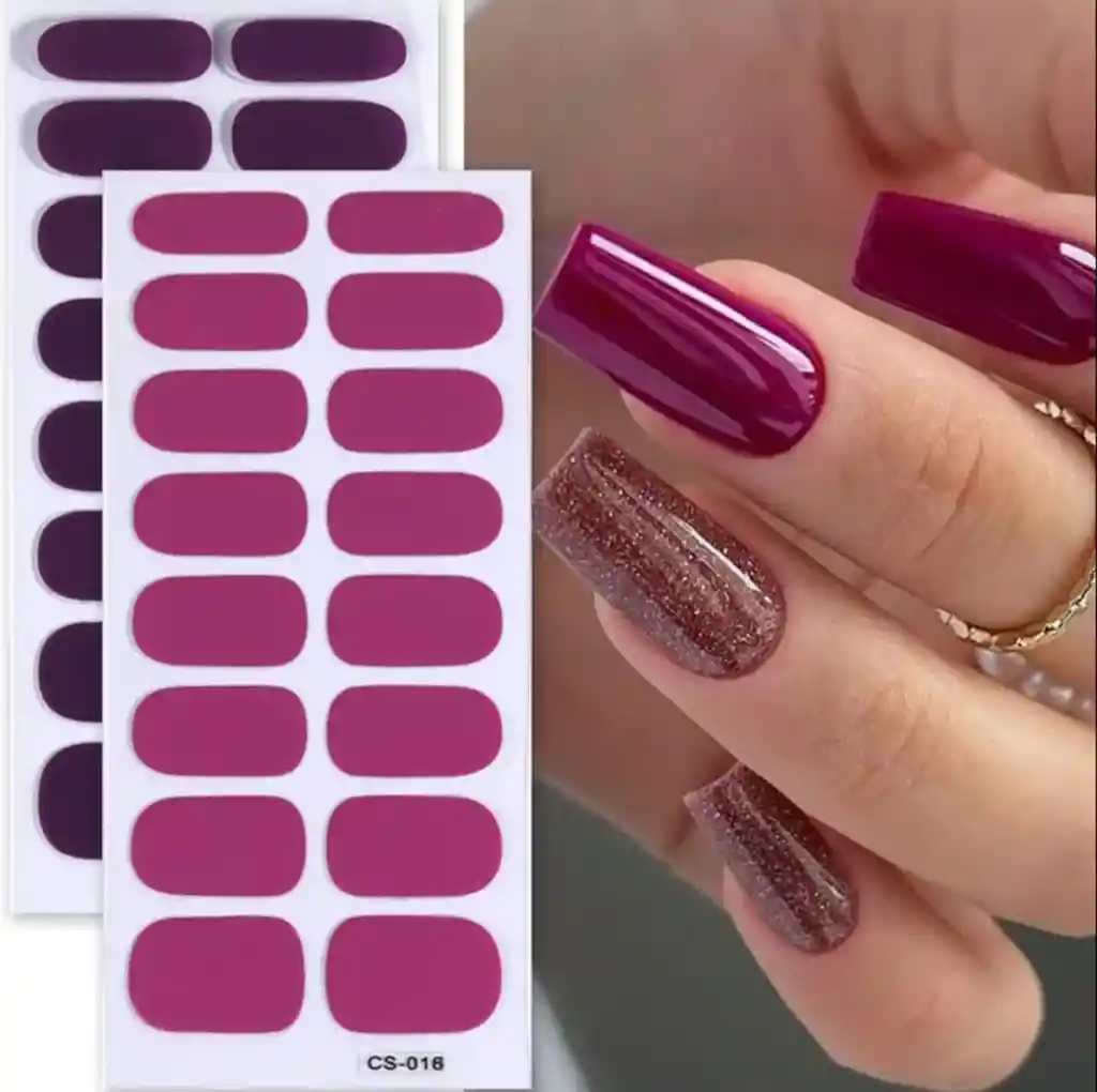 Stickers Para Uñas 💅 Manicure Fácil Y Rápido – 1 A 2 Semanas 💅 Manicure Al Instante ✨ Fácil De Aplicar Y Retirar. Duran 1 A 2 Semanas, Protegen Tu Uña Y Vienen En Diseños Modernos 💖