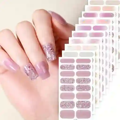 Stickers Para Uñas 💅 Manicure Fácil Y Rápido – 1 A 2 Semanamanicure Al Instante ✨ Fácil De Aplicar Y Retirar. Duran 1 A 2 Semanas, Protegen Tu Uña Y Vienen En Diseños Modernos 💖