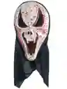 Máscara Scream Sangre Con Colmillos + Capucha