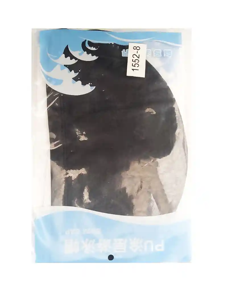 Gorro De Natación Adulto Tela Siliconada #1552-8 - Negro